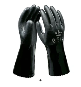 SHOWA Triple-Dipped Oil-Resistant 12” Multi Purpose Work Glove 660ESD Size:Large - Picture 1 of 6