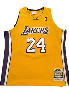 Mitchell & Ness Men's Kobe Bryant #24 Los Angeles Lakers Authentic Yellow Jersey - Picture 1 of 3