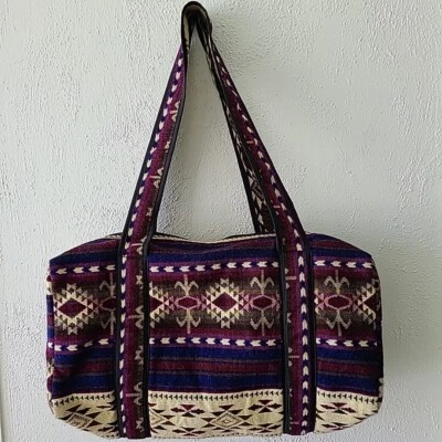 Southwestern Tribal Carryon Duffle bag Weekender Carpetbag - Image 1 of 4