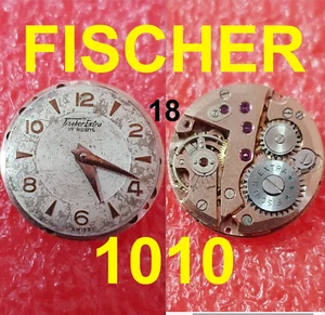 movimento fischer extra cal. eta 1010 dial 16,3mm movement watch X parts vintage - Picture 1 of 4