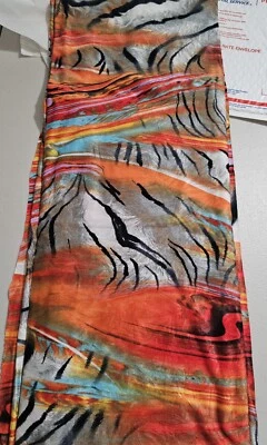 Swimwear - Abstract Tiger 4 Way Stretch  Fabric 64" Wide BTY - Image 1 of 4