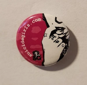 Vintage Y2K Suicide Girls Button Pin Merch SG Pinup Official Collectable - Picture 1 of 1