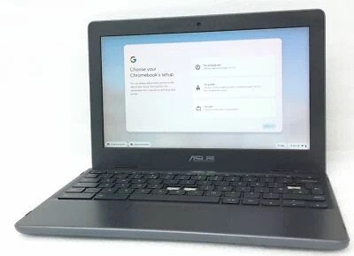 Asus Chromebook C204e - Celeron N4000 @ 1.1 - 4GB RAM - 11.6" - 16GB SSD - Ch... - Image 1 of 4