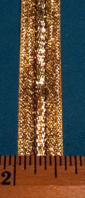 New Old Stock Spool of Berwick Opulence Gold Ribbon - 11yd 14in x 5/8in wide - Image 1 of 4