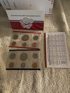 1987 Kursmünzensatz U.S Mint Original Regierungsverpackung OGP - Bild 1 von 3