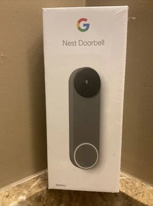 Google Nest GWX3T GA02076-US WiFi Smart Video Doorbell Battery Gray-Factory Seal - Picture 1 of 5