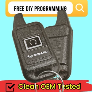 New OEM Subaru 4360351 Remote Start Fob 1-Button 2-Way Blue LED GOH-PCMINI-2W2 - Picture 1 of 5