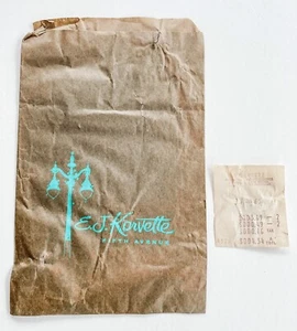 E J KORVETTES Kaufhaus Papier Einkaufstasche Vintage 60er Jahre - Bild 1 von 5