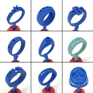 9 Stück Wachsausschmelzguss Ringformen Muster WRB226 | Dame des verlorenen Königreichs - Bild 1 von 3