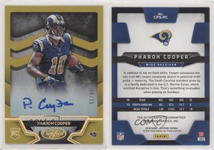 2016 Certified Potential Signatures Mirror Gold /25 Pharoh Cooper Rookie Auto RC