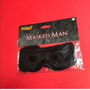 Plain black superhero costume cosplay eye mask - Picture 1 of 1