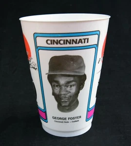 1978 7-Eleven George Foster Baseball Cup Cincinnati Reds - Picture 1 of 2
