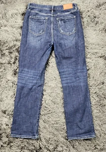 Artemis Vintage Jeans Damen 9 x 28 blau Baumwolle Stretch Denim Reißverschluss Hosenschlitz distressed - Bild 1 von 22
