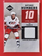 2011-12 Limited Retired Numbers Materials Jersey #9 Ron Francis /99