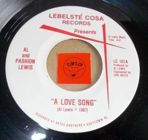 AL AND PASHION LEWIS - A LOVE SONG - IT'S A GREAT DAY   / LISTEN - SOUL GOSPEL - Imagen 1 de 2