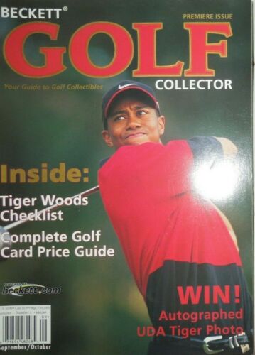 Tiger Woods beckett golf Premiere Issue #1 ben hogan Jack Nicklaus no label
