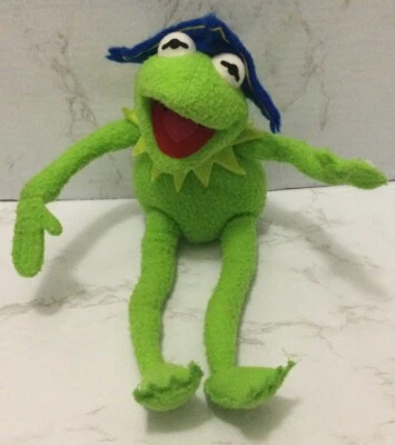 Juguete de peluche de aplausos vintage 1995 Jim Henson Kermit Frog Muppet 12" Foto 1 de 4