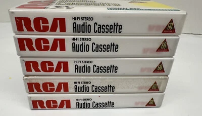 Lote de 5 cassette de audio RCA Hi Fi Stero 60M de colección  Foto 1 de 4