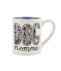 Dog Momma 14oz Stoneware Coffee / Tea Mug, Dog Mom NEW - Picture 1 of 2