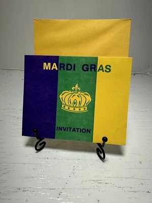 Mardi Gras Party 8 Invitations with Envelopes - Изображение 1 из 4