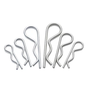 R Clips Spring Lynch Hitch Cotter Hair Pin Zinc Plated Steel Tractor 1mm - 7mm - Picture 1 of 30