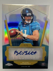 2011 Topps Chrome Finest Freshman Blaine Gabbert Rookie Auto #4/5 - Picture 1 of 2