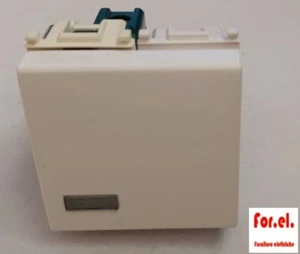 VIMAR 14008.B - Pulsante 2 Moduli Luminoso - Foto 1 di 1