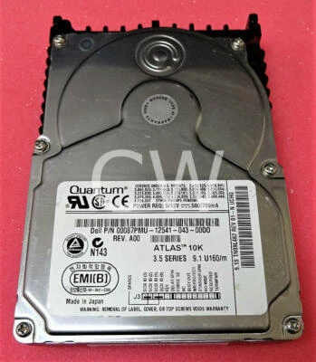 TN09L462 00087PMU Dell Quantum 9GB 10K RPM 3.5" SCSI Hard Drive - Image 1 of 2