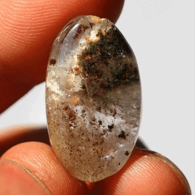 27.2 Cts Natural Garden Quartz Hi-Grade 27mmx17mm Oval Cabochon Loose Gemstone - Image 1 of 4