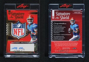 2023 Leaf Signature Shield /10 Anthony Richardson #SS2-AR1 Rookie Auto RC