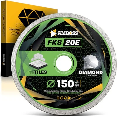 AMBOSS WERKZEUGE Amboss Diamant Trennscheibe Ø 150 mm x 25.4 FKS 20E - Trennen von Fliesen /