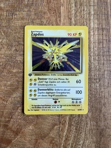 Pokémon  Zapdos – First Edition Holo – Base Set 1999 – Deutsch  – 16/102 - Bild 1 von 3