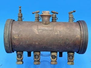 LUBRICADOR MICHIGAN 4 ALIMENTACIÓN ENGRASADOR DE LATÓN para ANTIGUA MÁQUINA MARINA DE VAPOR DE GAS steampunk - Imagen 1 de 14
