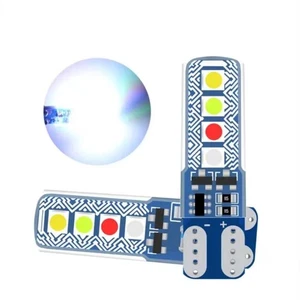 10PCS RGB T10 W5W 3030 8SMD LED Strobe Flash Light Car License Plate Lamp - Picture 1 of 9