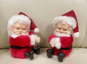 Vintage Christmas Clip On Santa’s Red Suit Pinching Hands 3" Plastic Face Korea - Picture 1 of 9