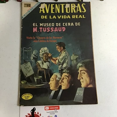 1969 SPANISH COMICS AVENTURAS DE LA VIDA REAL #165 MADAM TUSSAUD NOVARO MEXICO - Image 1 of 4