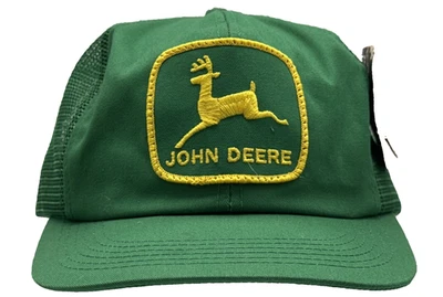 Parche de sombrero John Deere para hombre Snapback Trucker malla verde EE. UU. K Products Farmer Foto 1 de 4