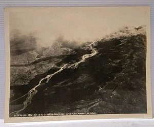 Foto aerea Hawaii 1926 - Kona Lava Flow, Mauna Loa Hawaii T.H. ~7x9,5" Vintage - Foto 1 di 10