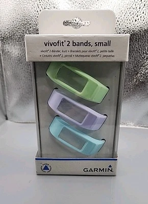 Garmin Vivofit 2 Bandas, Pequeñas, Paquete de 3: Como Nuevo, Lila, Nube, Nuevo en Caja - Imagen 1 de 4