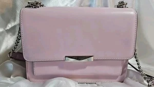 Michael Kors Jade Gusset Leather Shoulder/Crossbody Pink Purse Chain Strap *Read - Picture 1 of 14