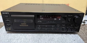 SONY TC-K222ESA Cassette Deck 3 cabezales doble cabrestante con manual probado Japón MA05 8.0 - Imagen 1 de 9