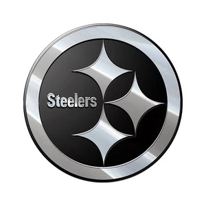 NFL Pittsburgh Steelers Estrellas Plateadas Emblema Automático Metal Sólido Cromo por Fanmats - Imagen 1 de 1