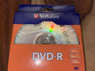 Verbatim DVD-R Bulk Box, **Pack of 8** 4.7GB 16x Speed 120 Min EIGHT NEW - Image 1 of 4