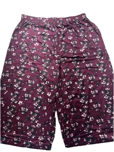 Everyday Koze Womens Small Purple Floral Two Piece Top Bottom Pajama Set - Picture 1 of 6