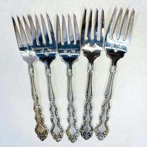 5 Oneida Community BEETHOVEN Versilbert 1971 Betty Crocker Salatgabeln - Bild 1 von 12