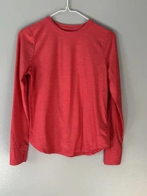 DSG Girls XL Coral Red Long Sleeve Athletic Shirt - Image 1 of 4
