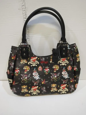 Ed Hardy Handbag Tote New All Over Design 13"X15"  - Image 1 of 4
