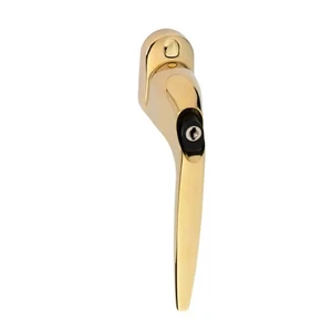 The Sparta Locking Tilt & Turn Handle Gold/Black Button 40mm Spindle - Picture 1 of 10