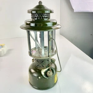 Vtg 1969 Coleman US Military Single Mantle Lantern Quadrant Army Green Untested - Picture 1 of 19