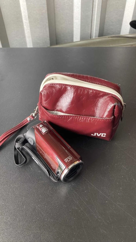 JVC Everio GZ-HM30 HD Camcorder 40x Optical Zoom Red w/ Bag - Image 1 of 4